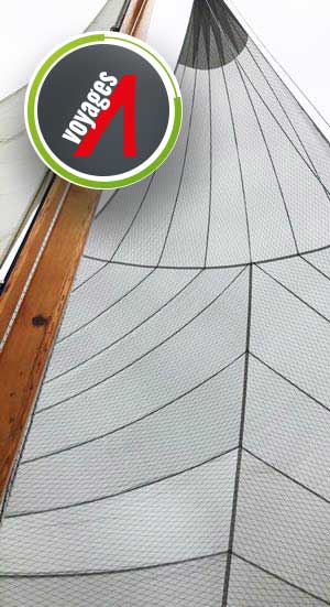 voile de la gamme voyages triradial dacron renforcé